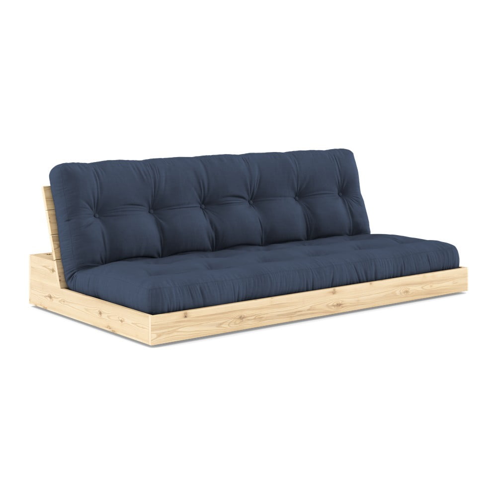 Tamno plava sklopiva sofa 196 cm Base – Karup Design