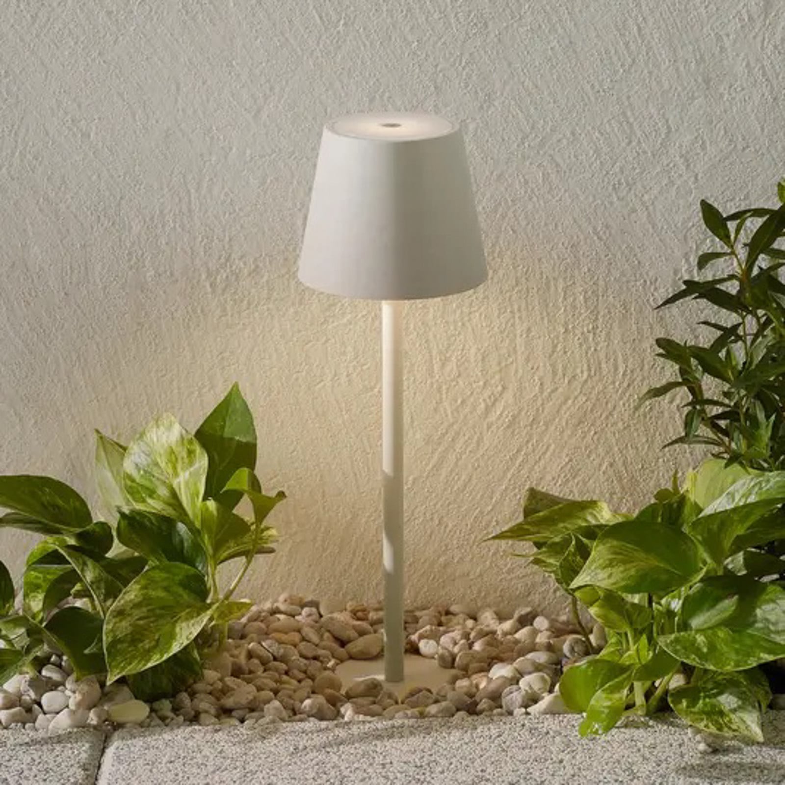 Zafferano Poldina LED Ground spike lampa baterija, siva