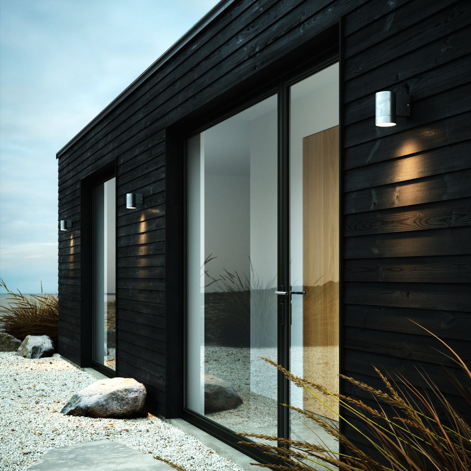 Limena Maxi vanjska zidna svjetiljka, pocinčani čelik