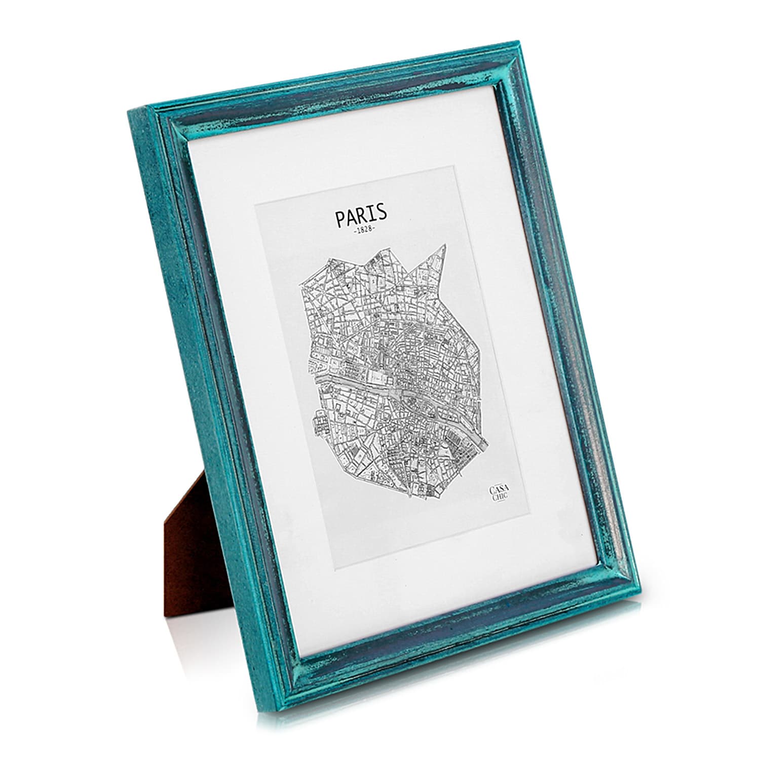 Casa Chic Lancaster, okvir za slike, pravokutni, fotografije 24,8 x 19,3 cm, nosač, drvo