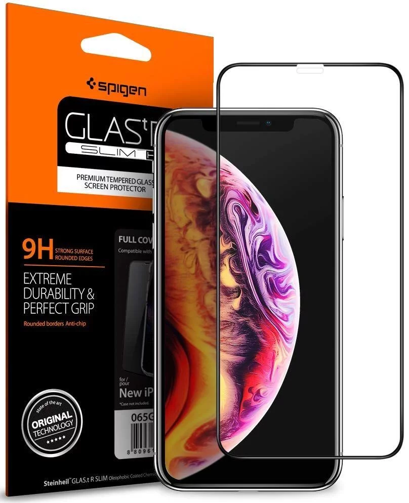Zaštitno staklo SPIGEN - iPhone 11 Pro MAx/XS Max Full Screen Protector GLAS.tR Slim, Black (065GL25232)