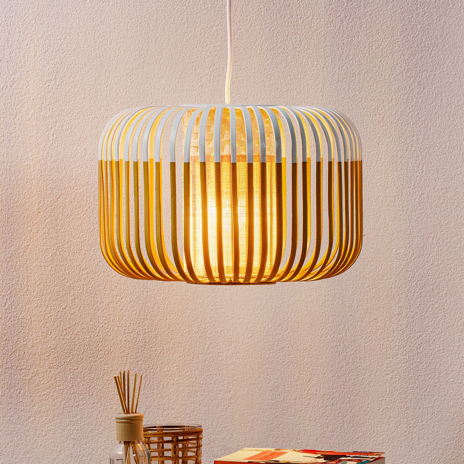 Forestier Bamboo Light S visilica 35 cm bijela