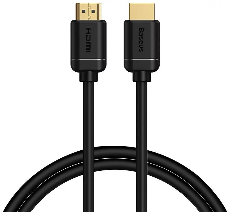 Kabel Baseus 2x HDMI 2.0 4K 60Hz Cable, 3D, HDR, 18Gbps, 1m (black)