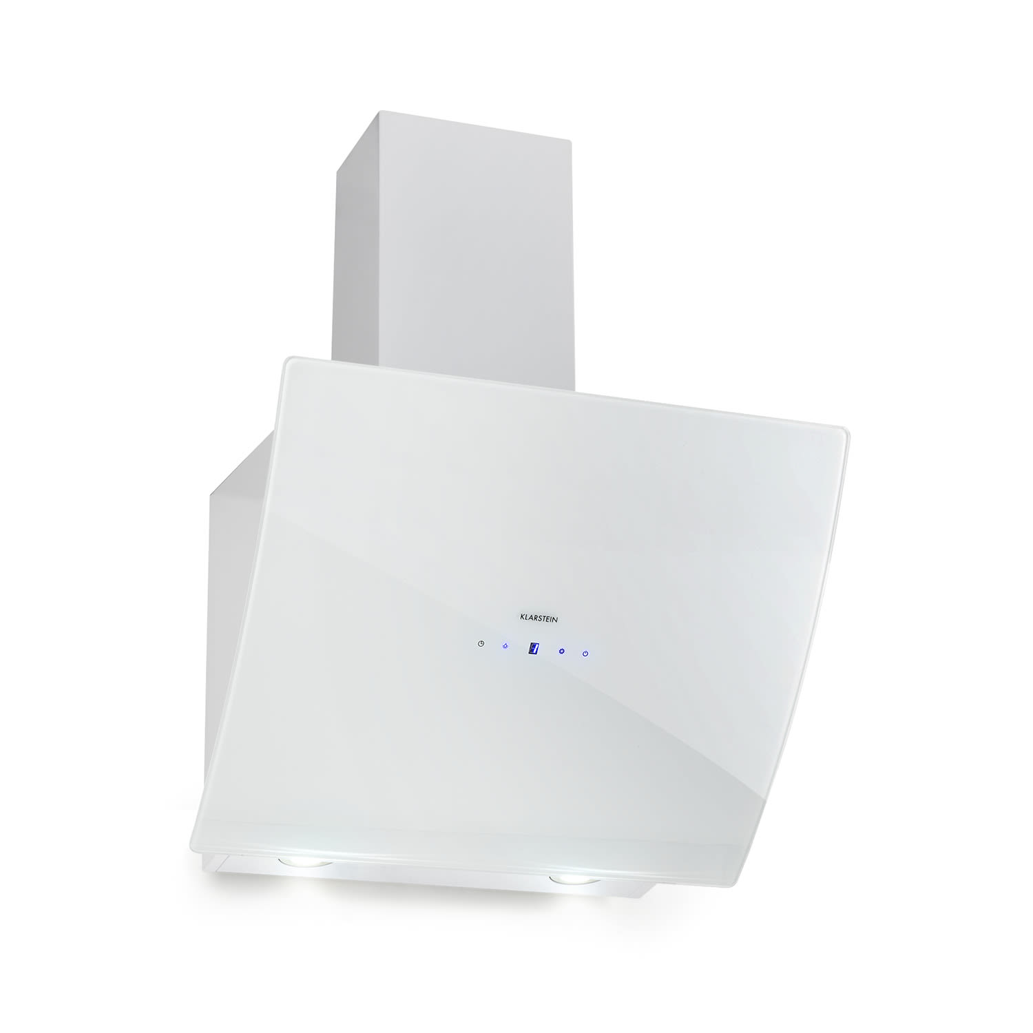 Klarstein Anabelle 60, kuhinjska napa, staklo, 595 m³/h, touchscreen, bijela
