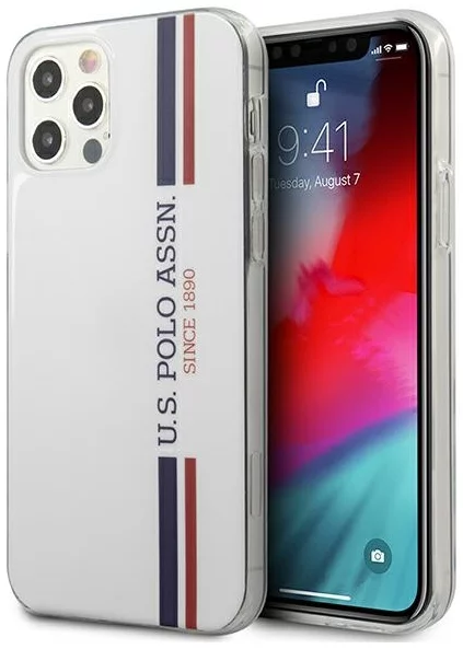 Maska US Polo USHCP12MPCUSSWH iPhone 12/12 Pro 6,1" white Tricolor Collection (USHCP12MPCUSSWH)