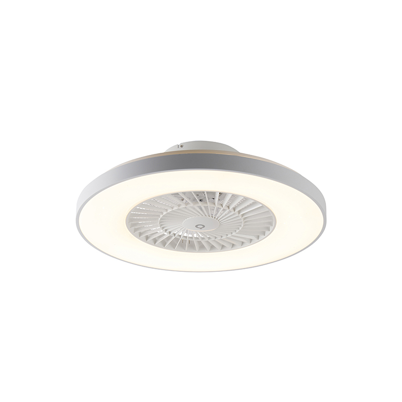 Stropni ventilator bijeli sa zvjezdanim efektom 60 cm uklj. LED prigušiva s daljinskim upravljačem - Climo