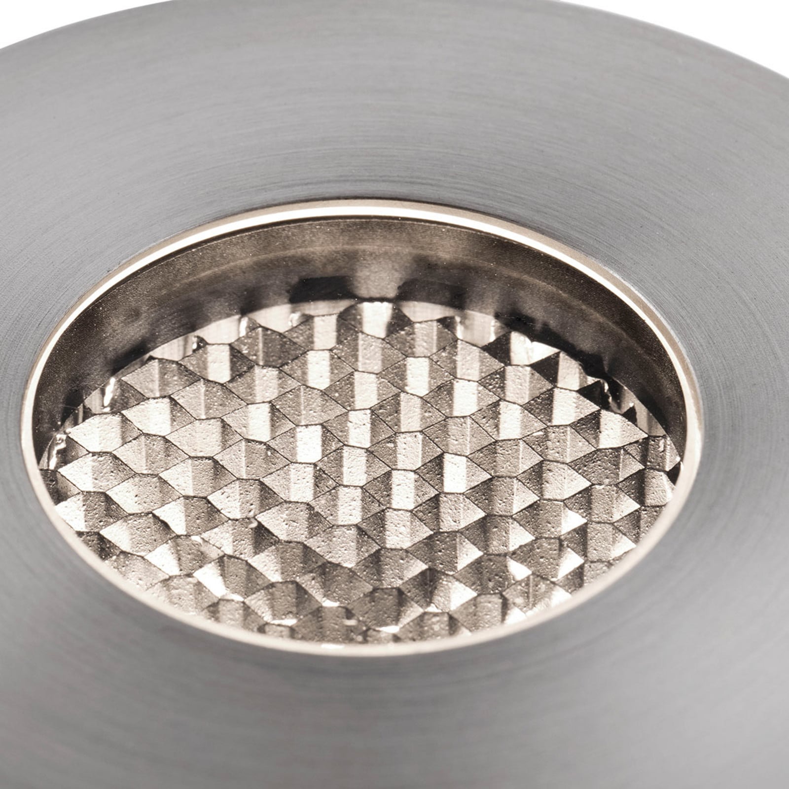 LED ugradbeni reflektor Grund, boja nikla, Ø 8 cm, aluminij/nehrđajući