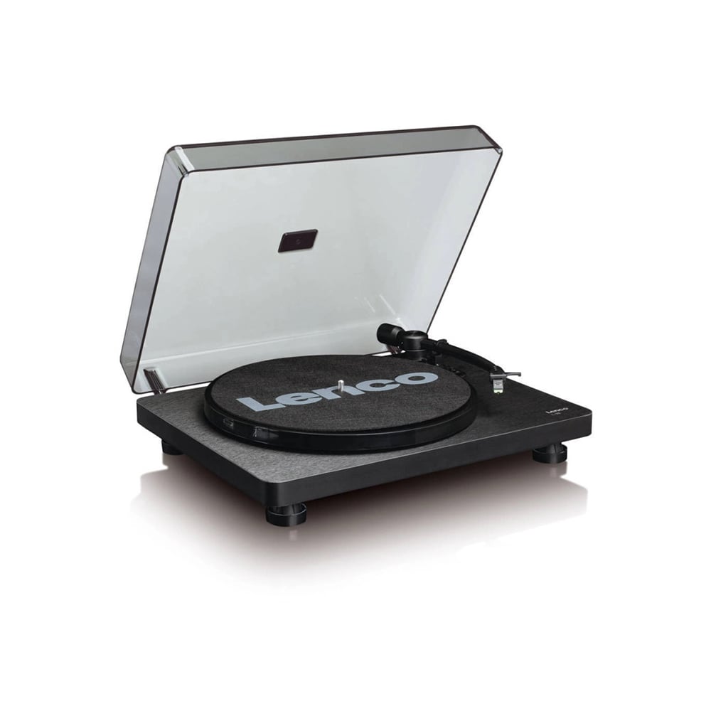 LENCO L-30BK Gramofon, RCA izlaz, USB B PC kodiranje, 33 i 45 RPM, Audio-Technica AT3600 cartridge, crni