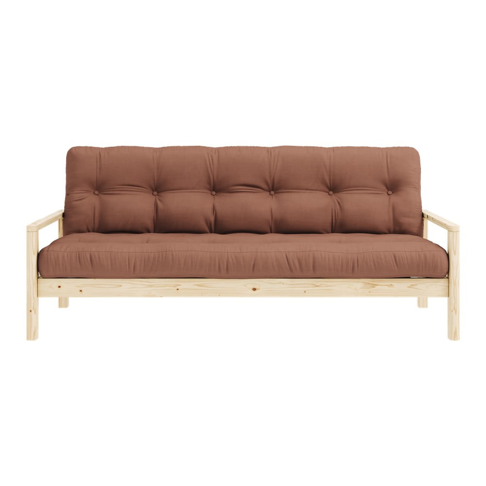 Narančasta/smeđa sklopiva sofa 205 cm Knob – Karup Design