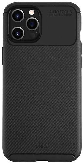 Maska UNIQ Hexa iPhone 12 Pro Max 6,7" midnight black (UNIQ-IP6.7HYB(2020)-HEXBLK)