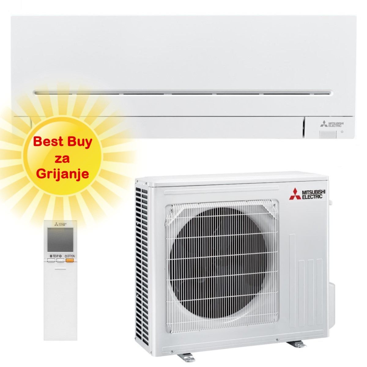 Mitsubishi Electric Klima Uređaj 6,1Kw Msz-Ap60Vgk/Muz-Ap60Vg -