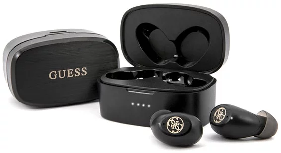 Slušalice Guess headphones Bluetooth GUTWSJL4GBK TWS + Docking station black 4G (GUTWSJL4GBK)