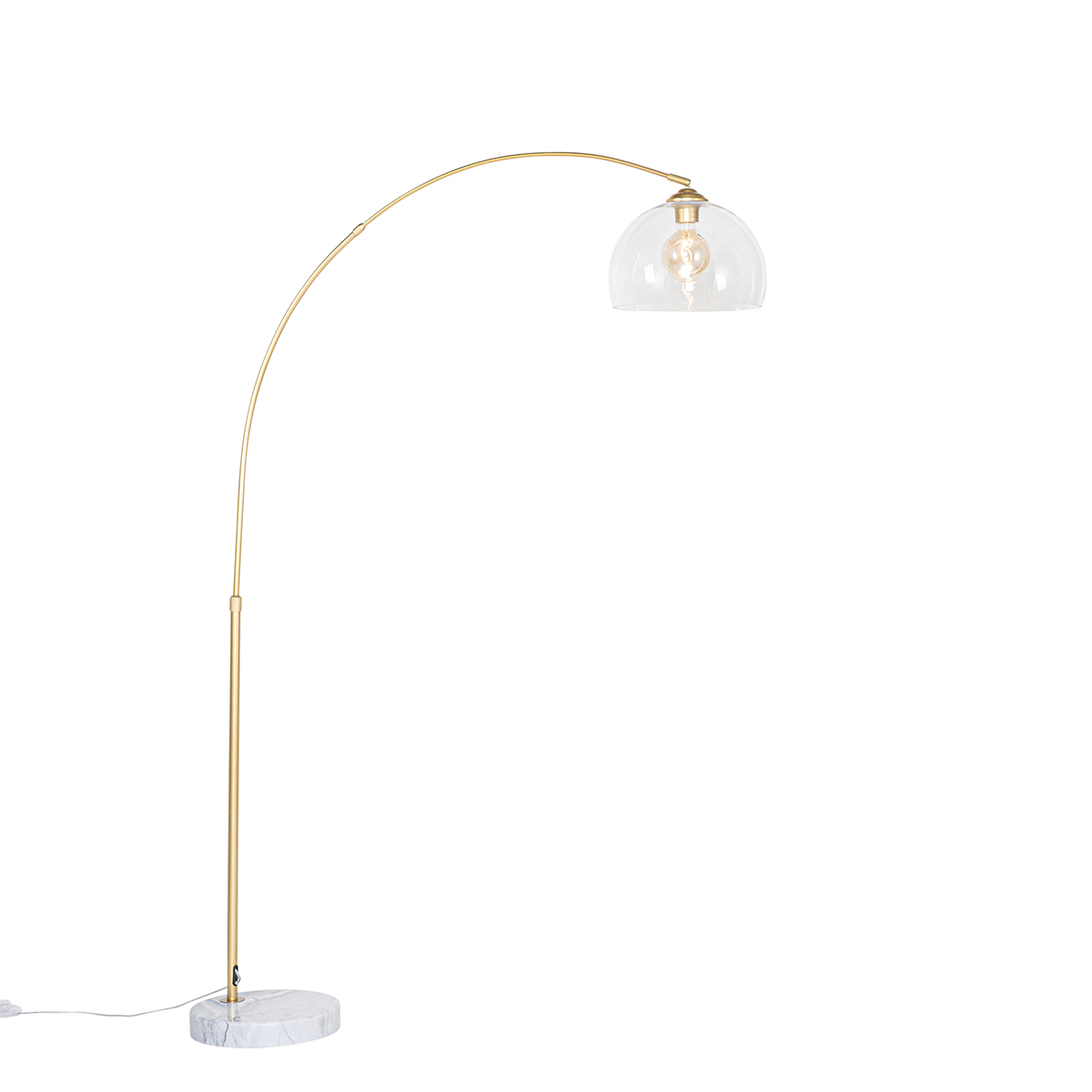 Moderna lukasta lampa mesingana sa staklom - Arc