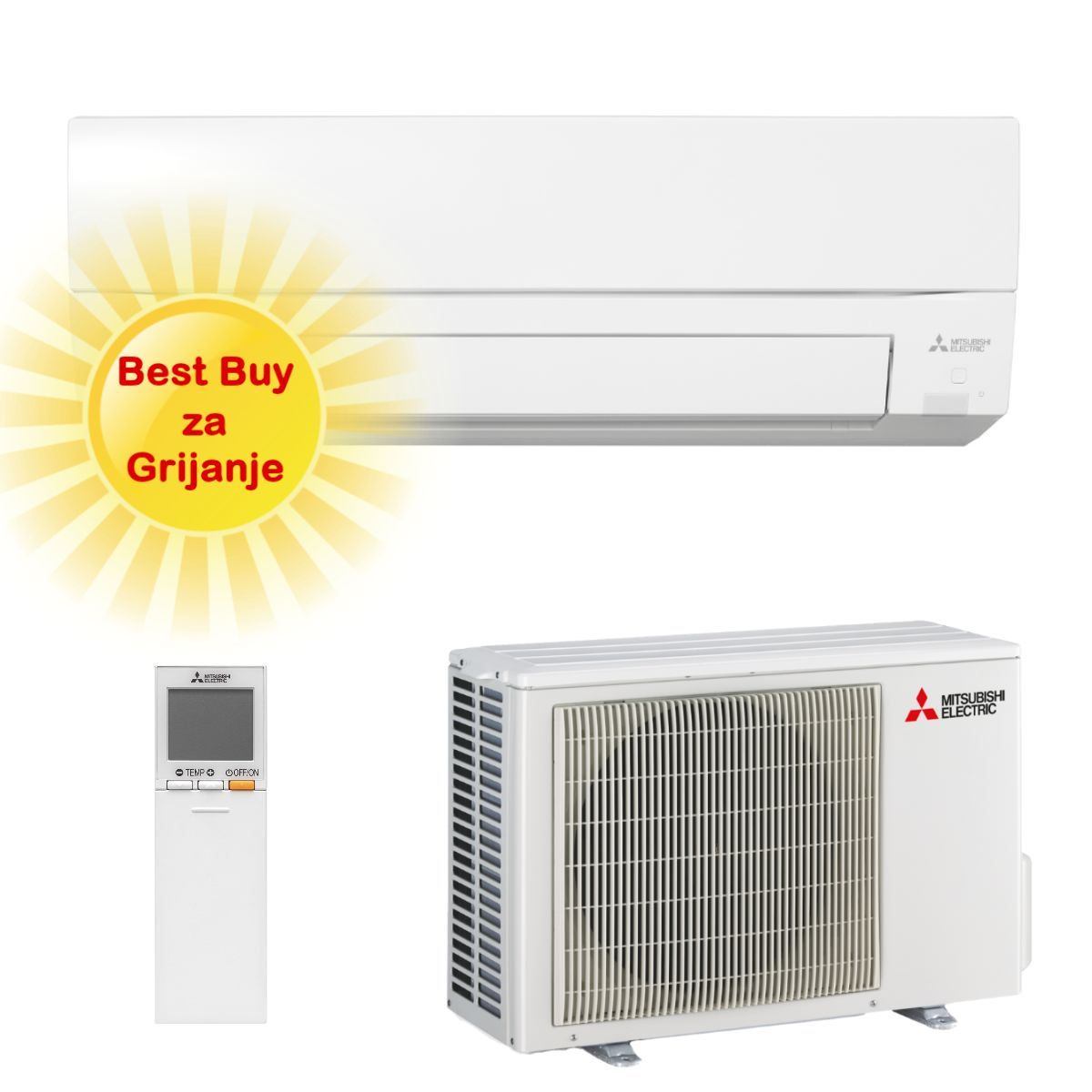 Mitsubishi Electric Klima Uređaj 2,5Kw Msz-Ft25Vgk/Muz-Ft25Vghz