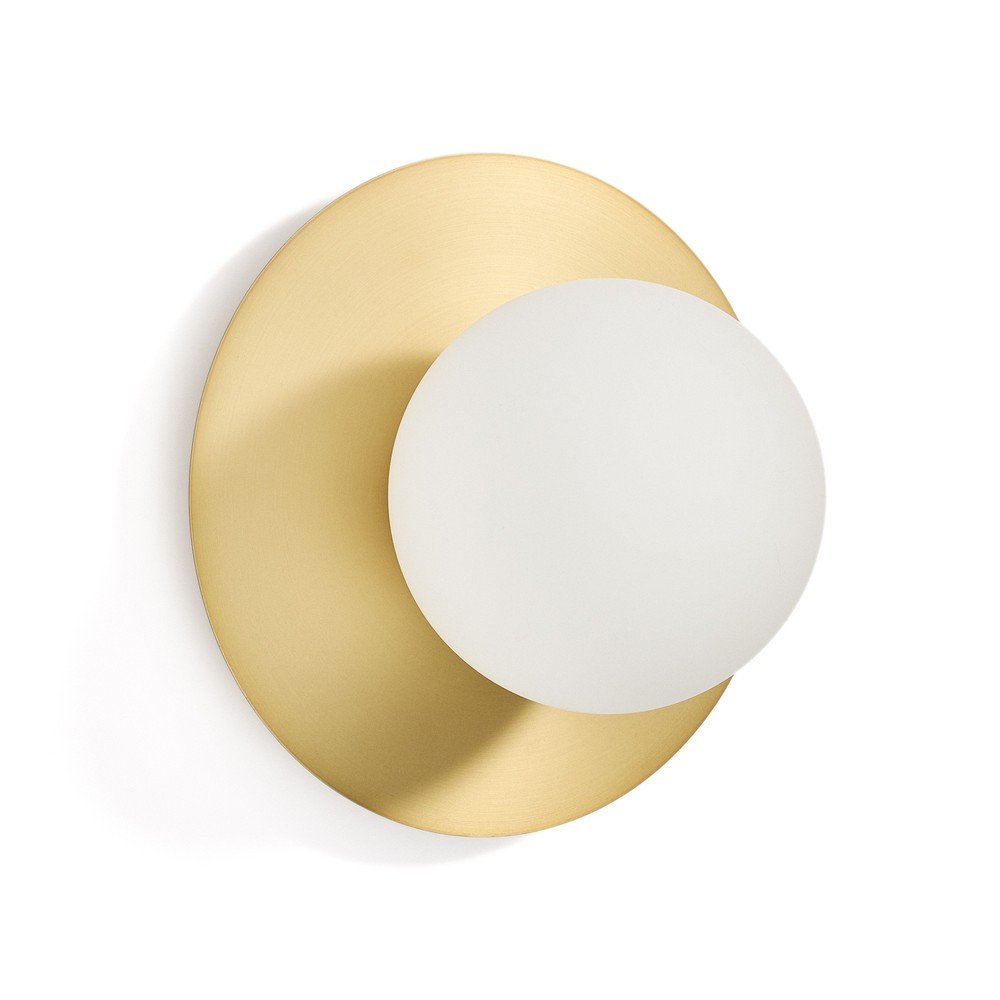 Bijela/u zlatnoj boji zidna lampa ø 25 cm Brisia – Kave Home