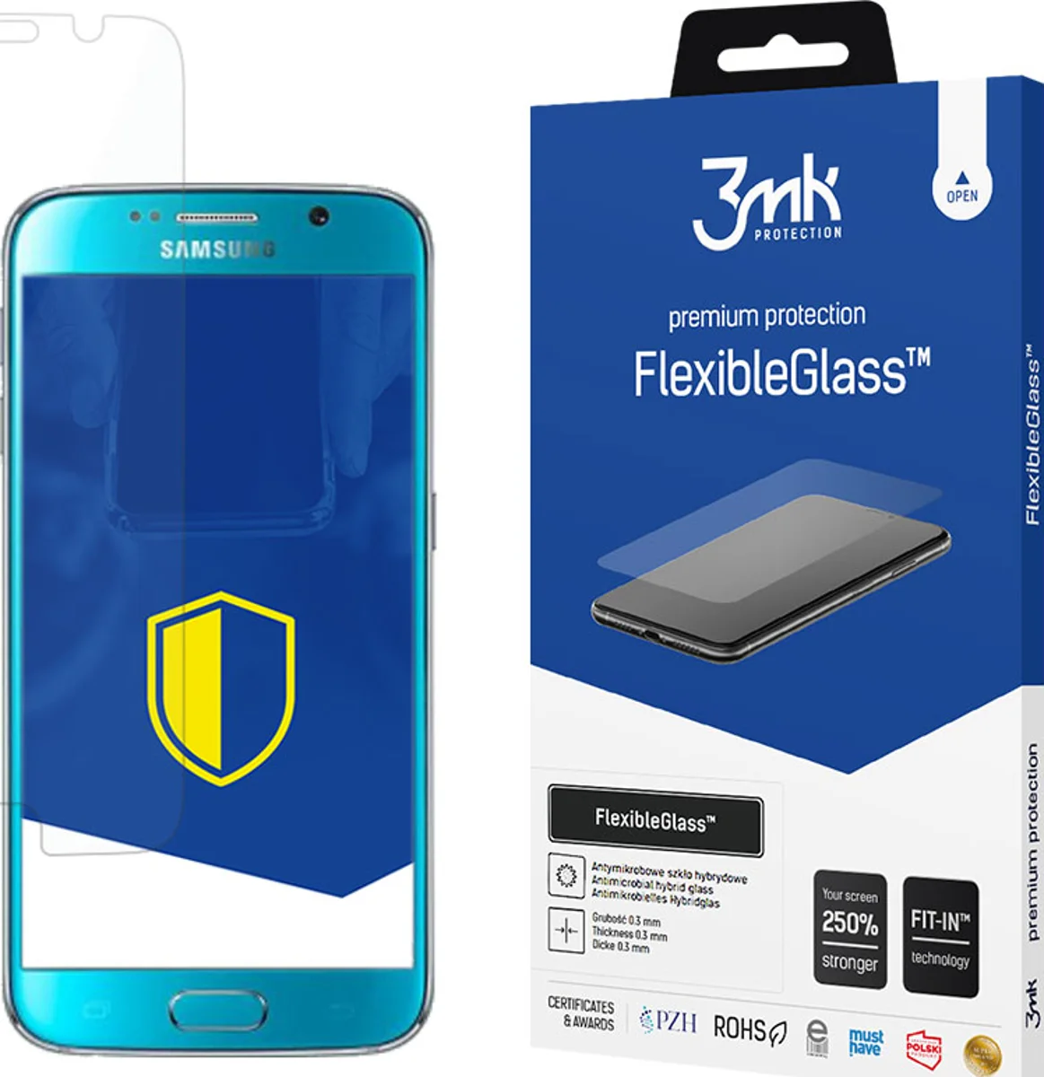 Zaštitno staklo 3MK FlexibleGlass Samsung G920 S6 Hybrid Glass