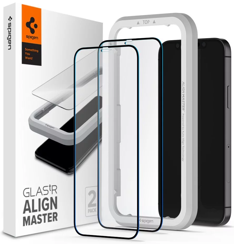 Zaštitno staklo SPIGEN ALM GLASS FC 2-PACK IPHONE 12 MINI BLACK (AGL01812)