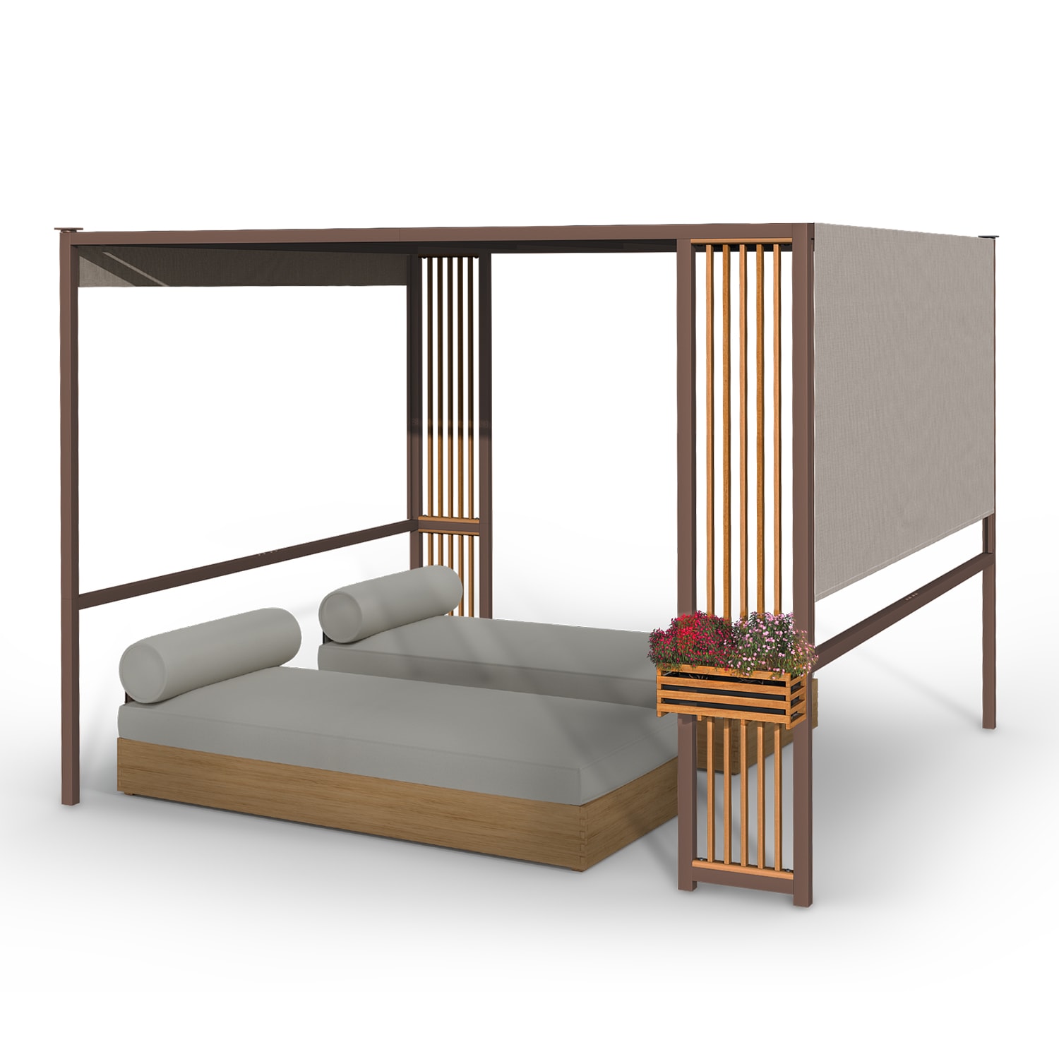 Blumfeldt Valence, sjenica, 3 x 3 m, UV50 +, vodoodbojna, solarna LED rasvjeta, solarni panel