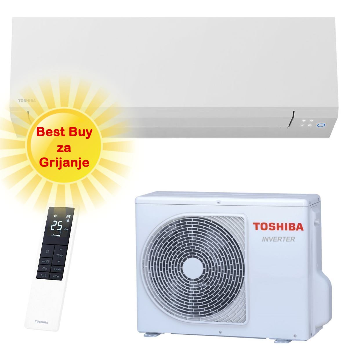 Toshiba Klima Uređaj 5Kw Ras-B18G3Kvsg-E/Ras-18J2Avsg-E - Optimi