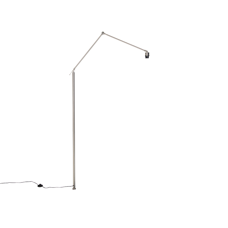 Podna lampa s rukom od čelika - Editor