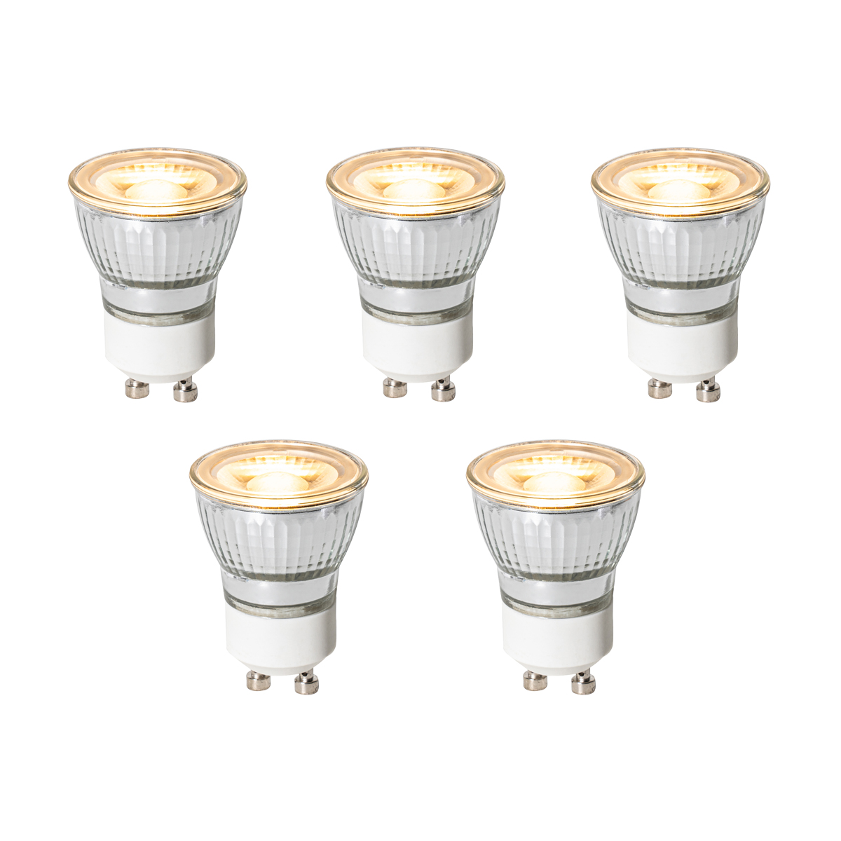 Set od 5 GU10 3-stupanjske prigušive LED žarulje 35 mm 4W 220 lm 2700K