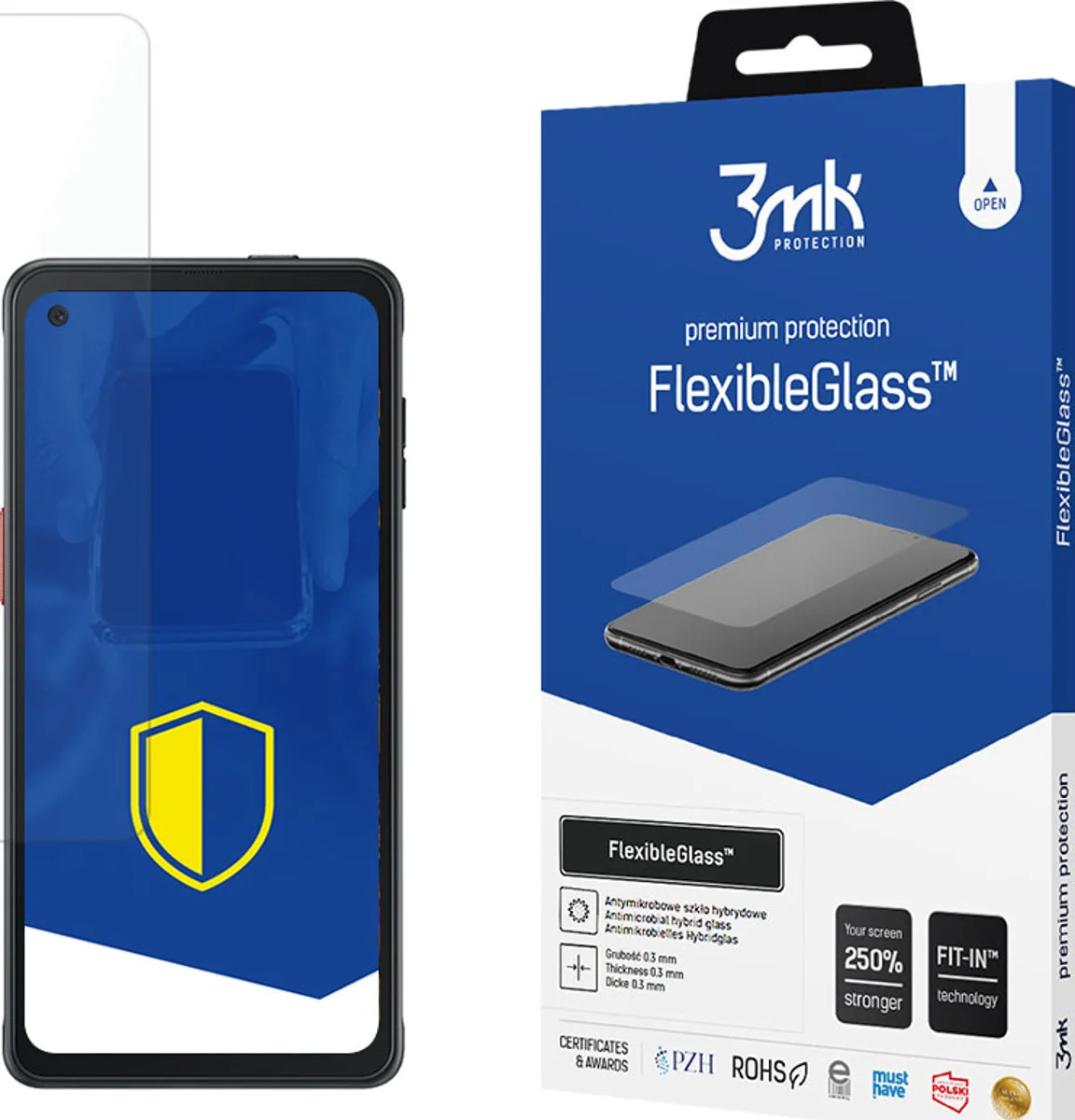 Zaštitno staklo 3MK FlexibleGlass Samsung G715 Xcover Pro Hybrid Glass (5903108228589)