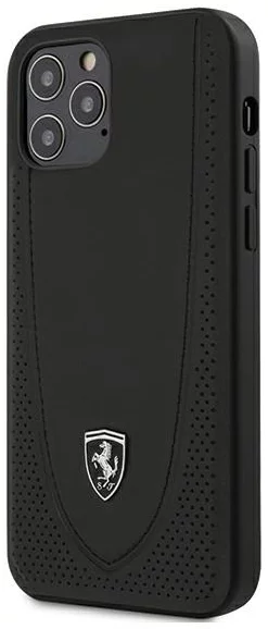 Maska Ferrari iPhone 12/12 Pro 6,1" black hardcase Off Track Perforated (3700740479247)