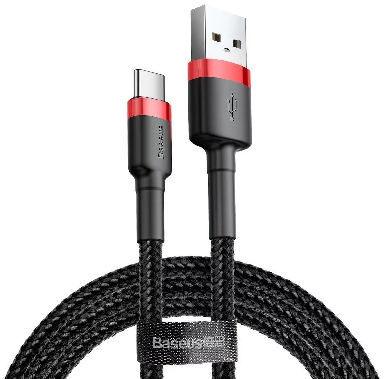Kabel Baseus Cafule cable USB-C 3A 0.5m (Red+Black)