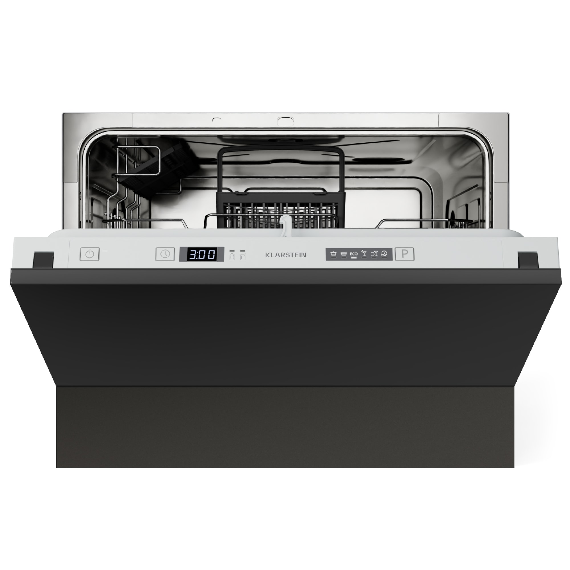 Klarstein Havasia UV 6 Secret ugradbena perilica posuđa, kompaktna, 6 setova posuđa, UV-svjetlo, 6 programa