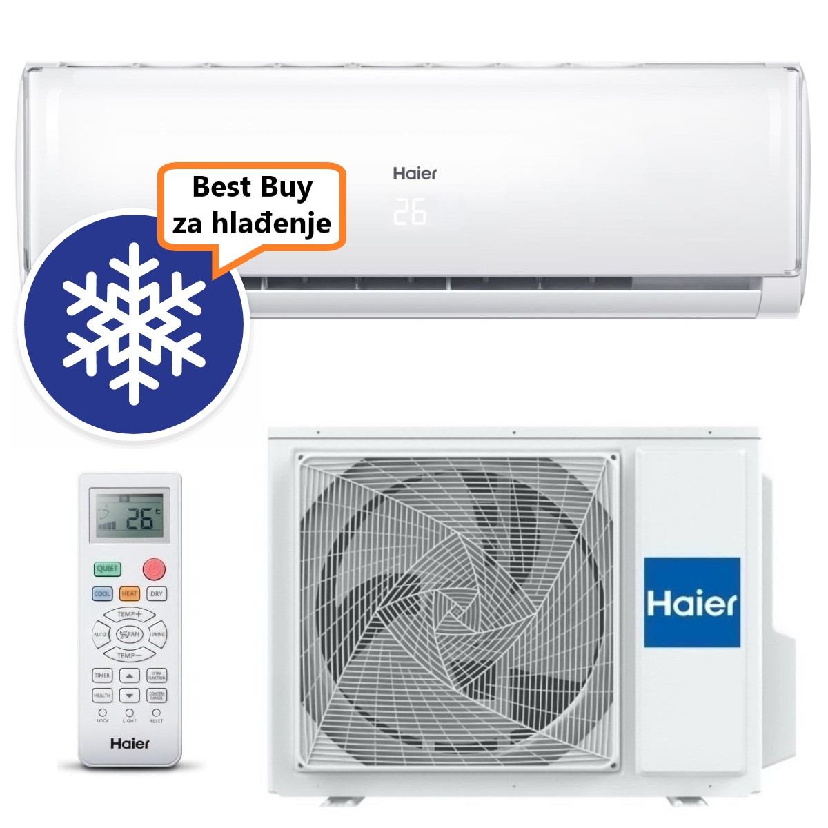 Haier Klima Uređaj 3,6Kw As35Tadhra-Thc/1U35Meefra