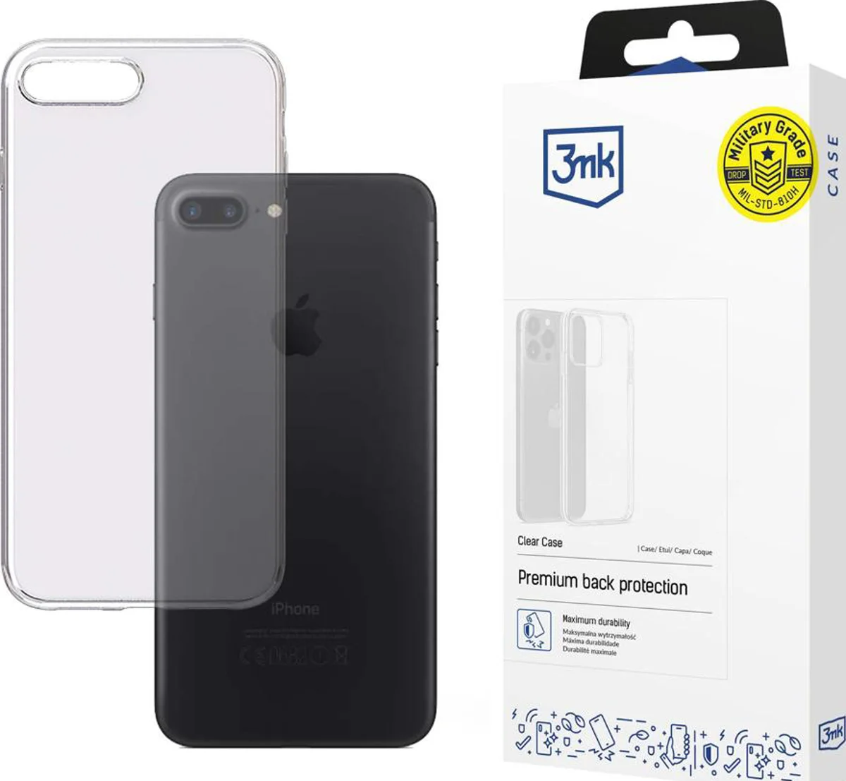 Maska 3MK Apple iPhone 7 Plus/8 Plus - 3mk Clear Case