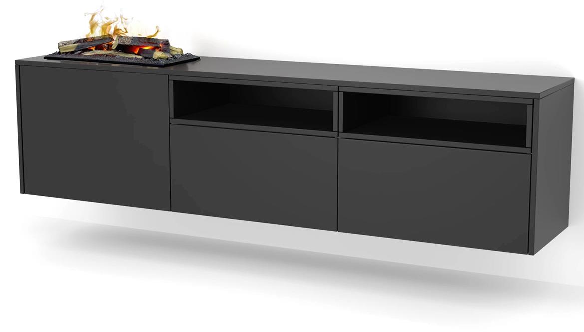 Elektricni kamin Tecero Cassette 400/600 crni