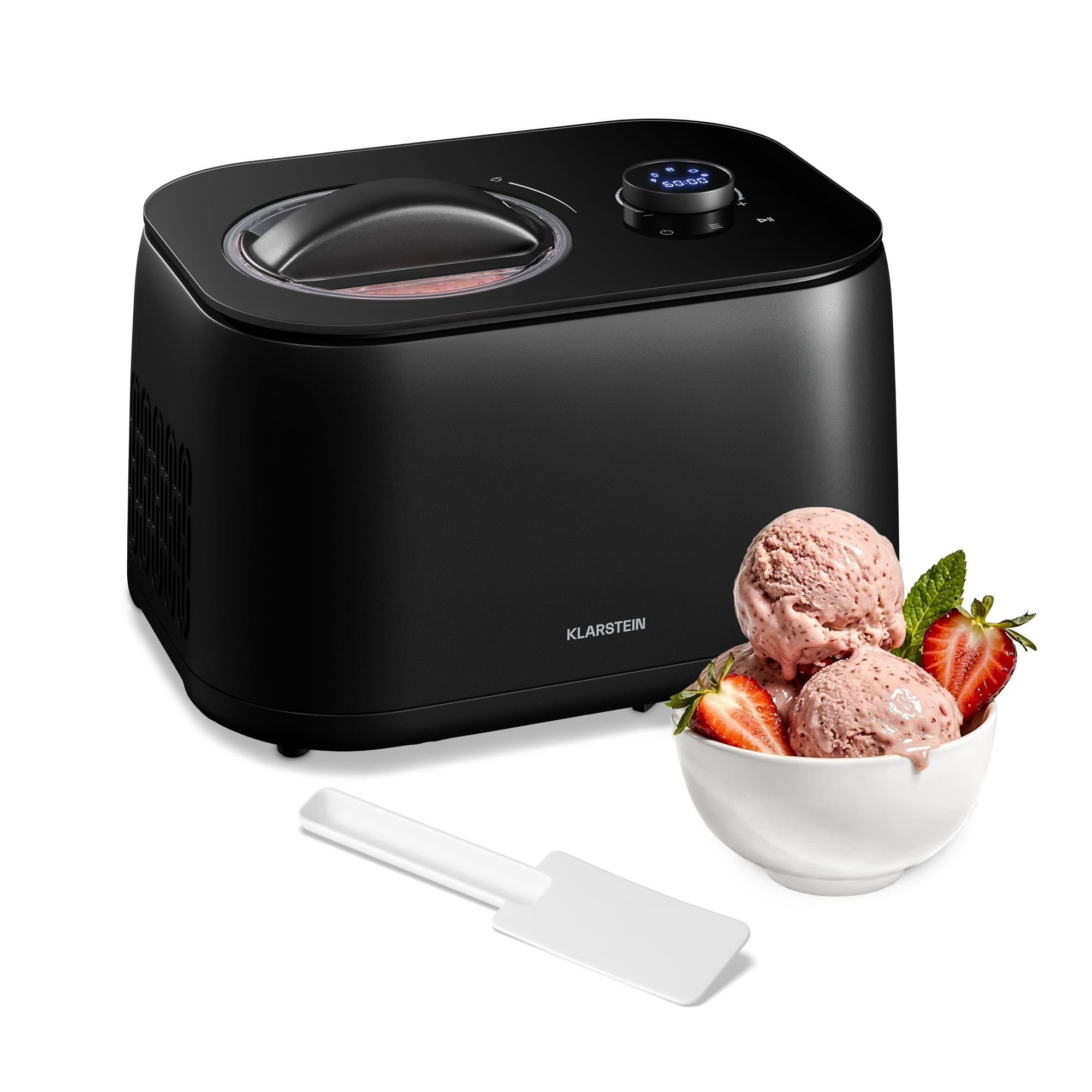 Klarstein FrostFusion aparat za sladoled, slushie i jogurt s kompresorom i priborom | 1 L | 100 W