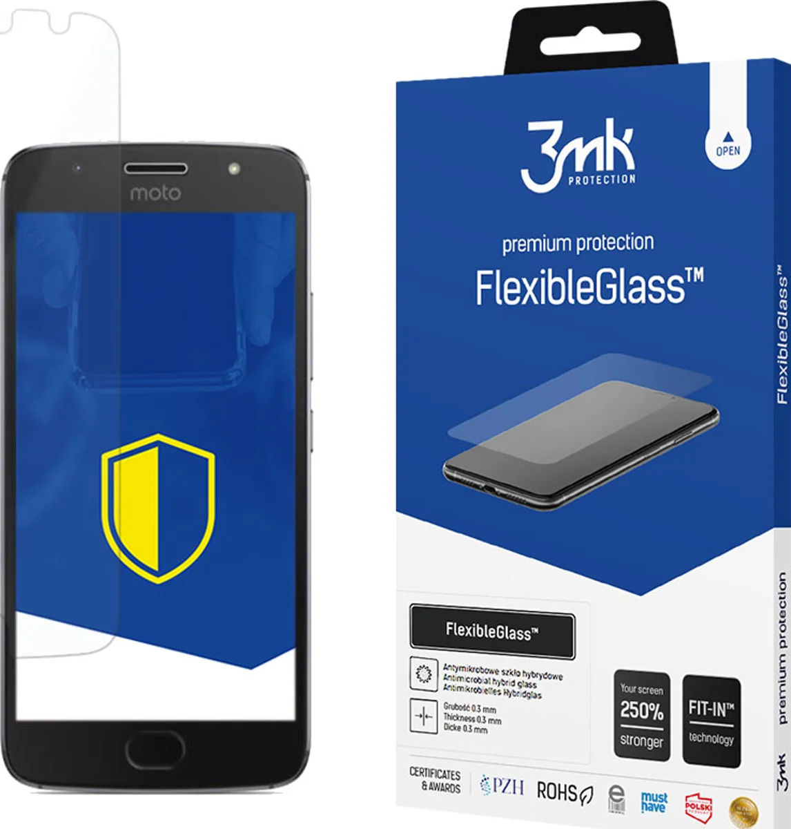 Zaštitno staklo 3MK FlexibleGlass Moto G5S Plus