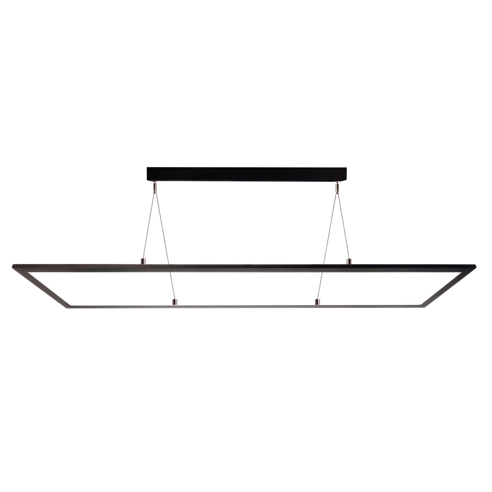 LED viseća svjetiljka 3422, četvrtasta, dip prekidač, crna