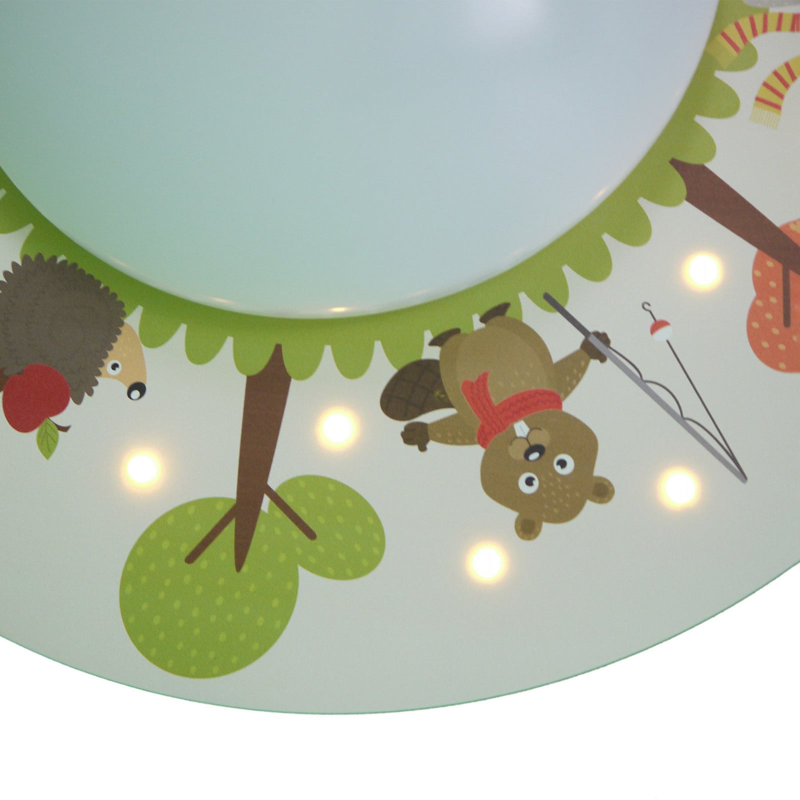 Stropna lampa smiješne šumske životinje, 1 žarulja, 20 LED dioda