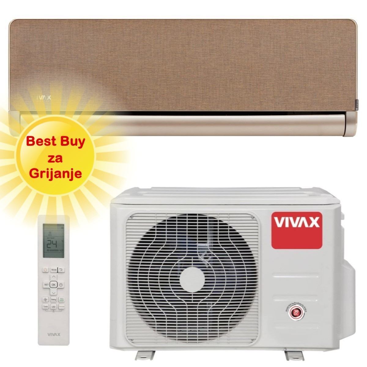 Vivax Klima Uređaj 5,28Kw Acp-18Ch50Aehi+ R32 Gold