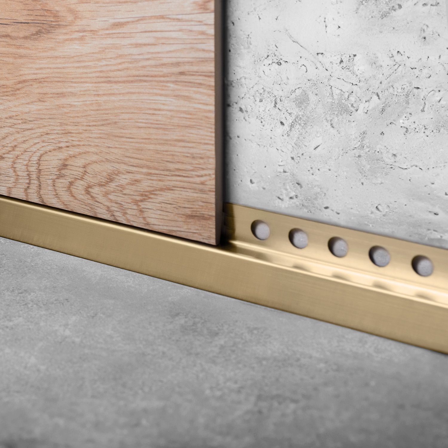 Prednja lajsna za tuš kadu 130cm Brush Gold