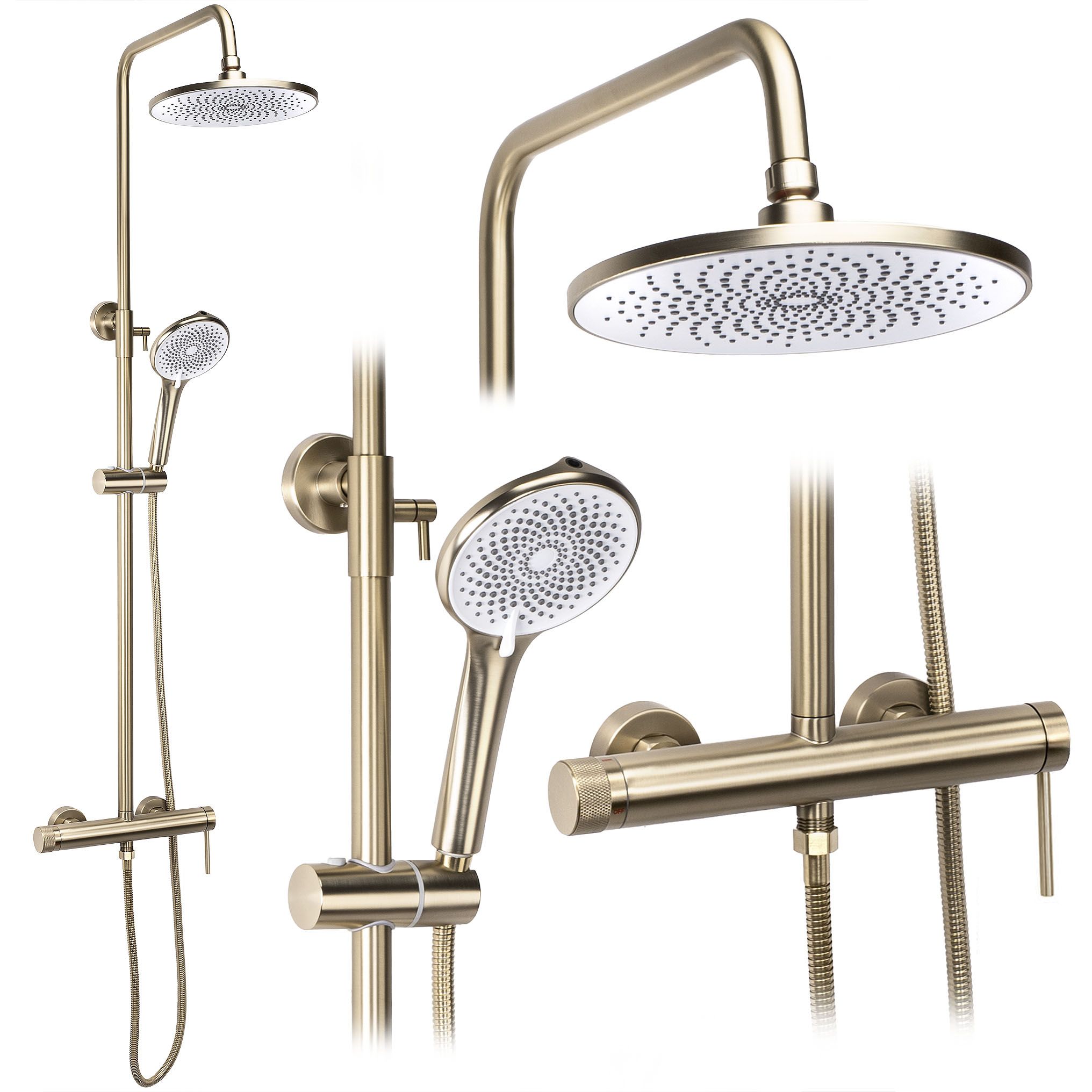Tuš set Rea Foss Clif Brush Gold