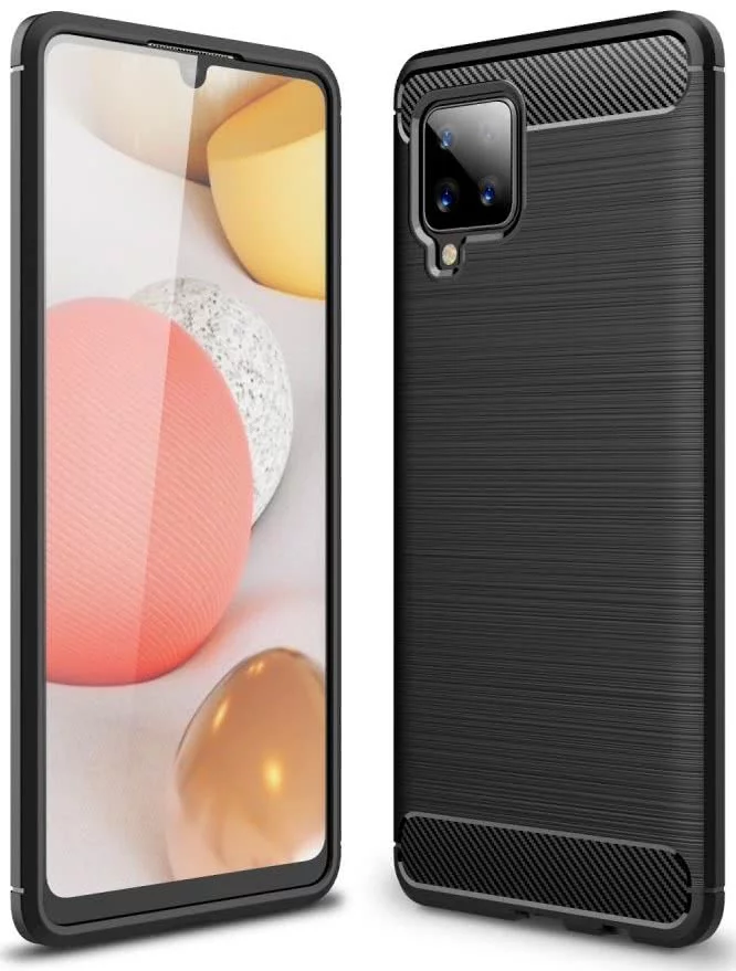 Maska TECH-PROTECT TPUCARBON GALAXY A42 BLACK(6216990208430)