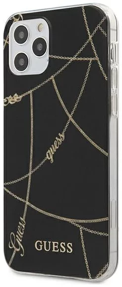 Maska Guess GUHCP12LPCUCHBK iPhone 12 Pro Max 6,7" black hardcase Gold Chain Collection (GUHCP12LPCUCHBK)