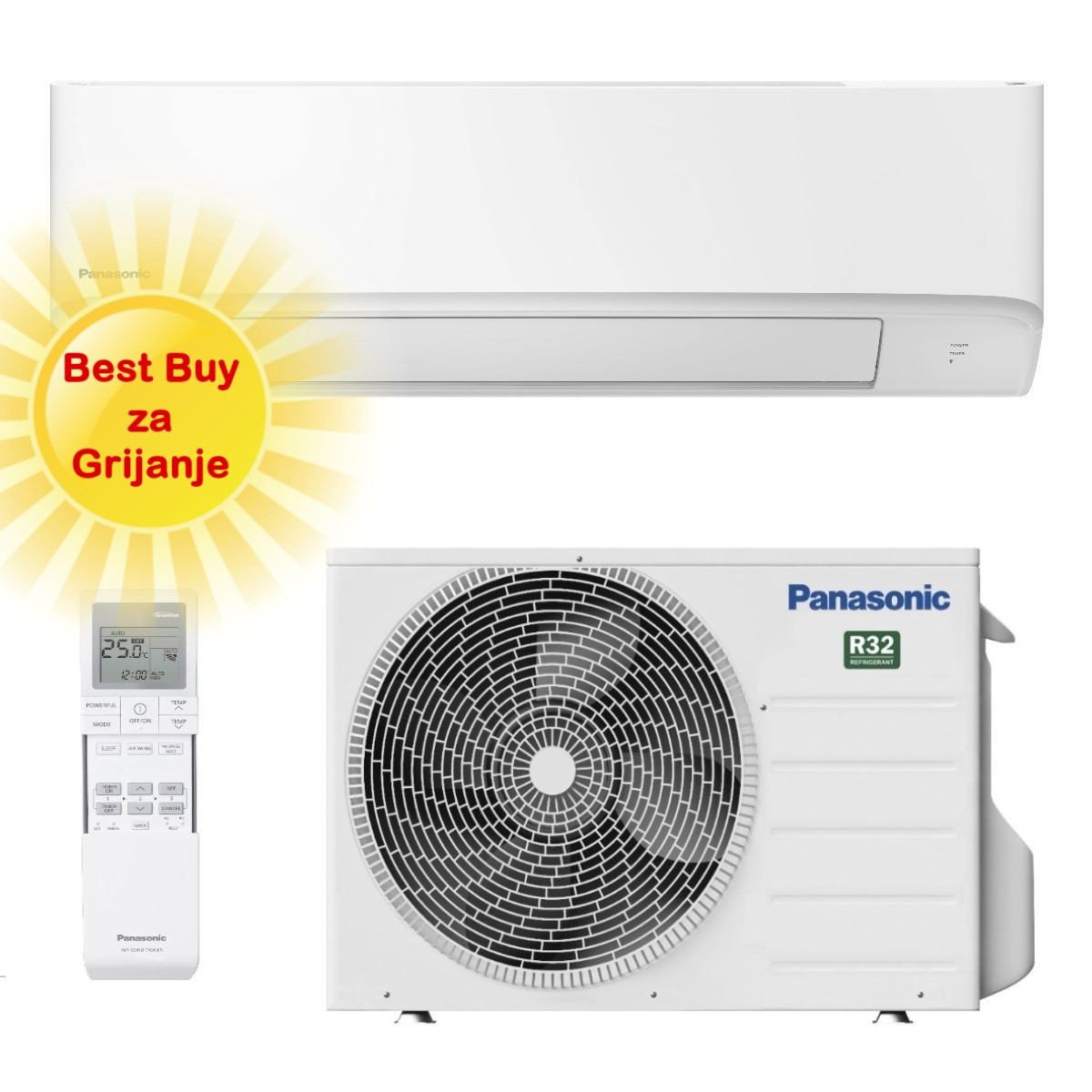 Panasonic Klima Uređaj 4,2Kw Kit-Tz42Cke - Optimiziran Za Grijan