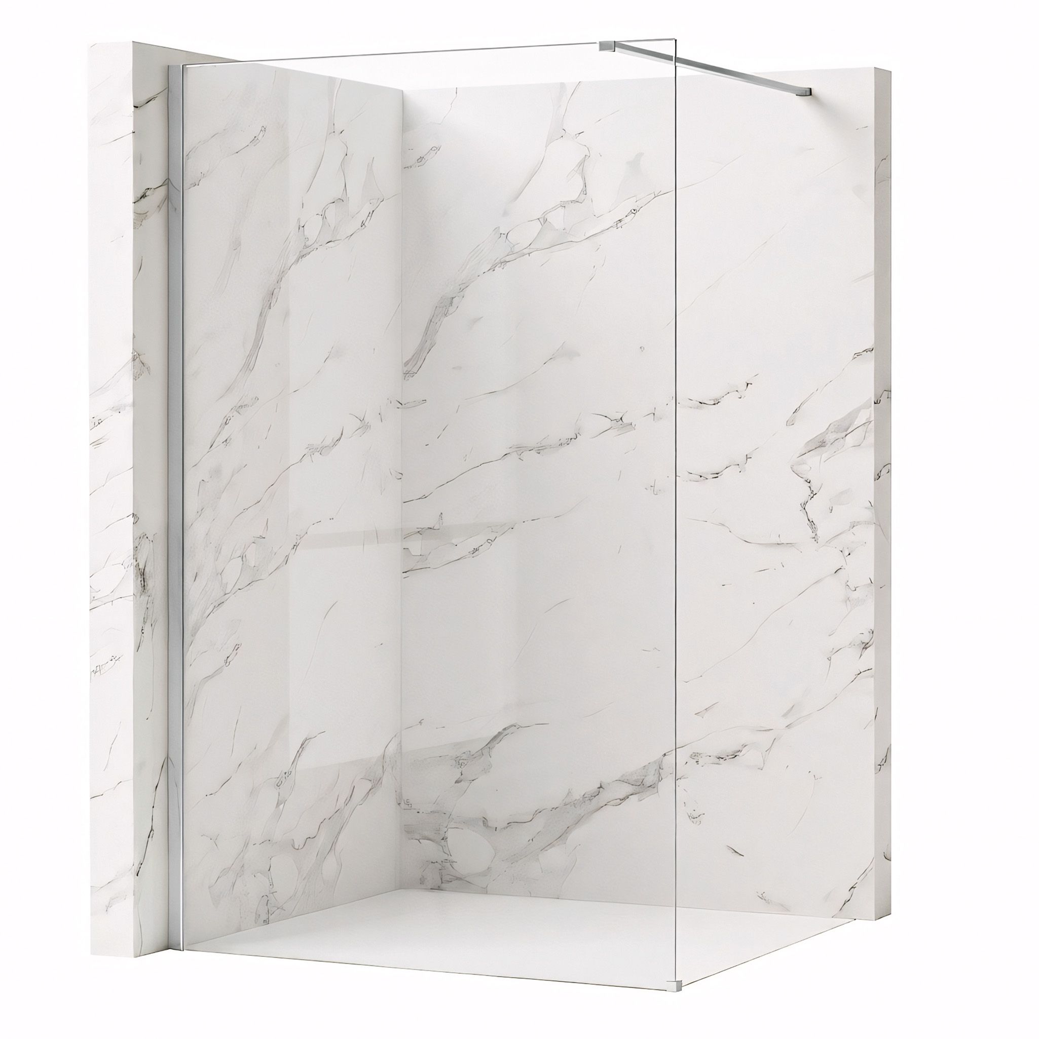 Tuš zaslon Rea Flexi Transparent / Chrome 90