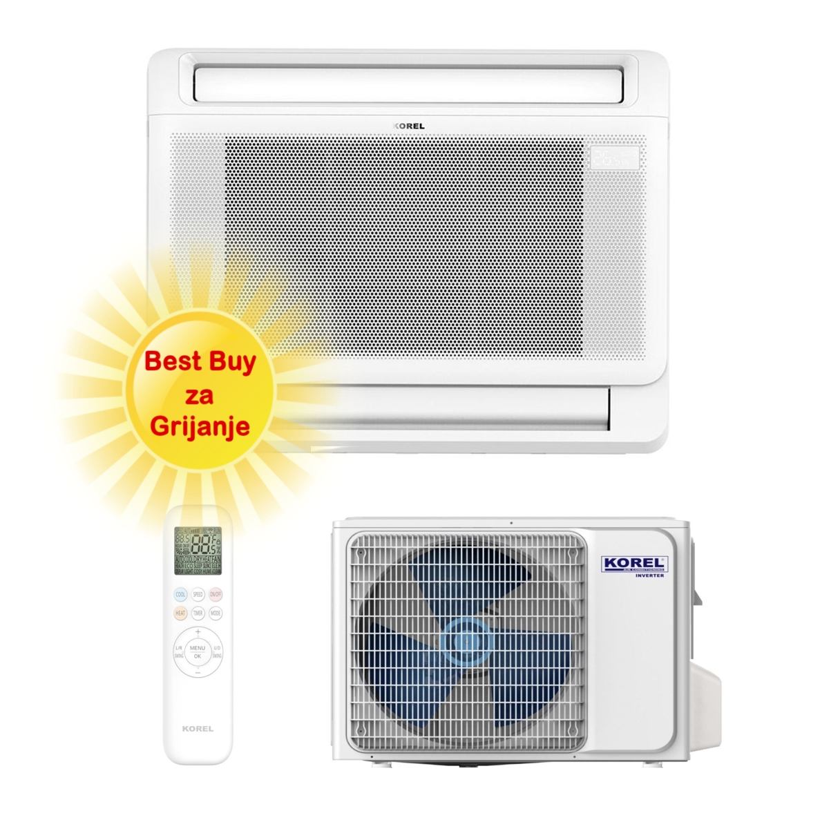 Korel Klima Uređaj 3,5Kw Kfa2U-12Hrfnx/Kox230-12Hfn8