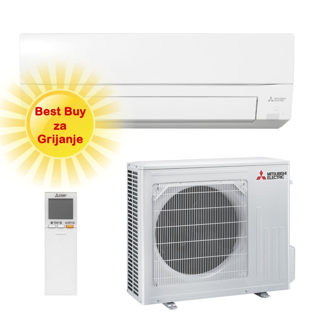 Mitsubishi Electric Klima Uređaj 3,5Kw Msz-Ft35Vgk/Muz-Ft35Vghz