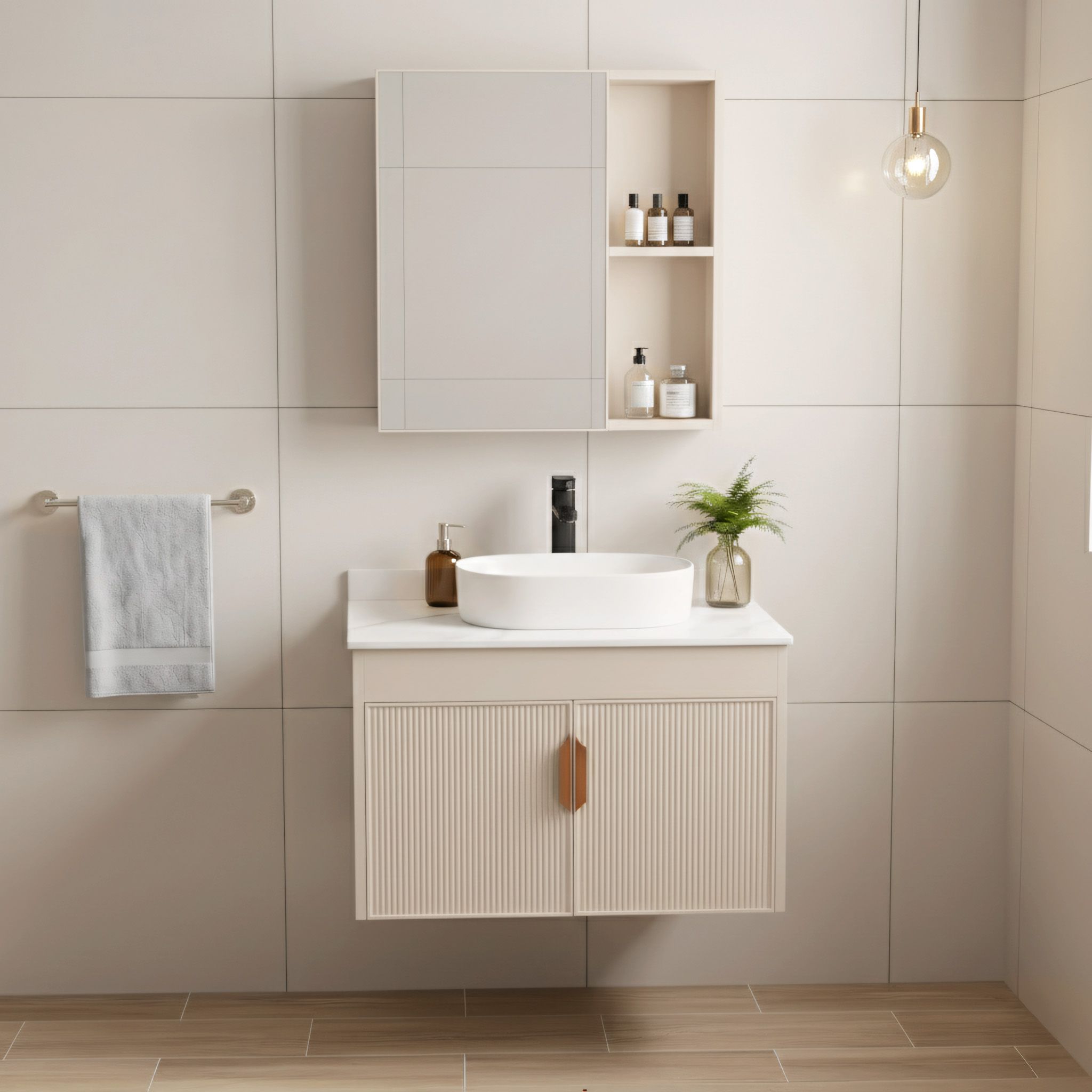 Komplet kupaonskog namještaja s pločom Modo 60cm Beige