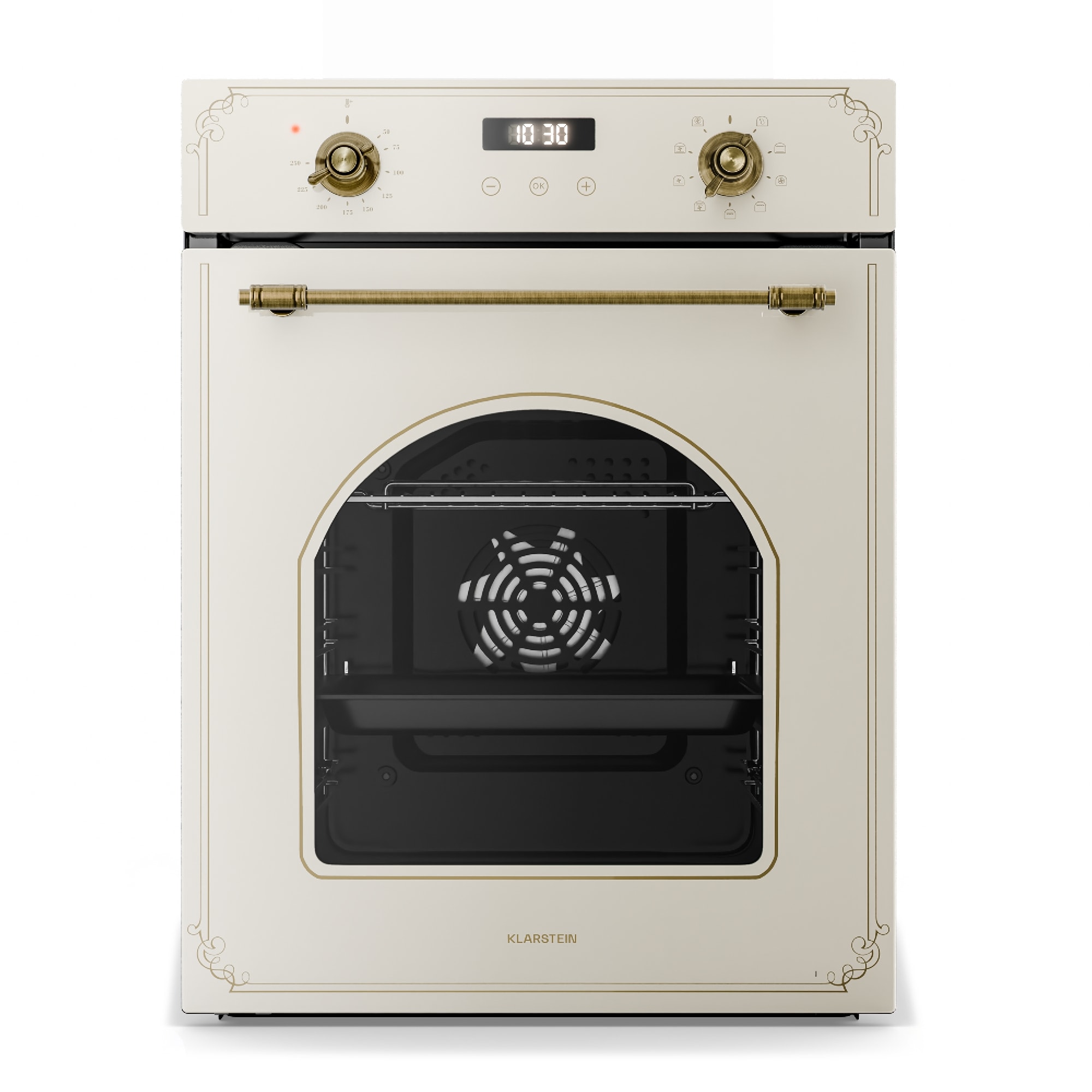 Klarstein Victoria ugradbena pećnica 45 cm 49 l krem