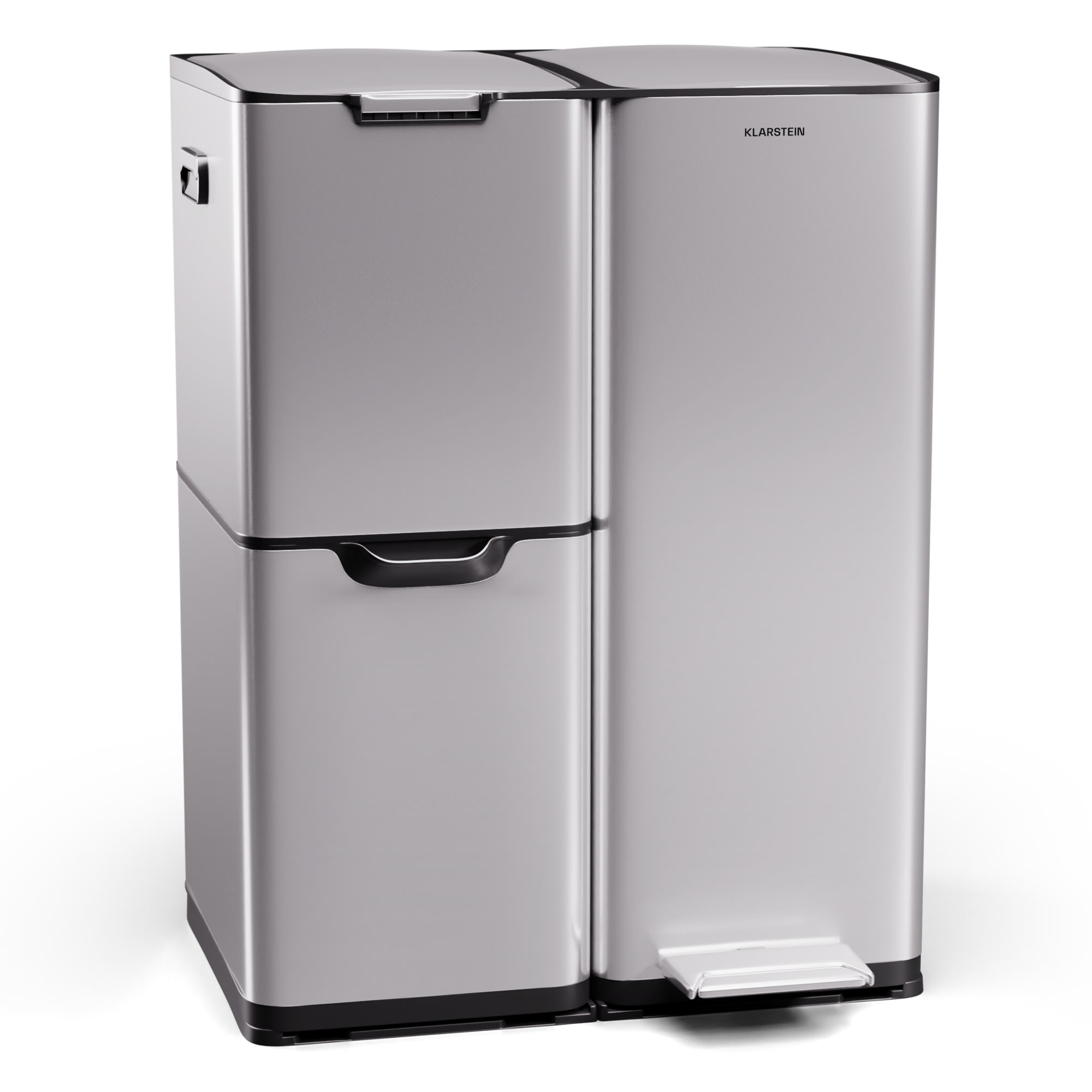 Klarstein Tiyo 3 u 1 kanta za smeće 60 litara, uklonjiva košara s mekim zatvaranjem