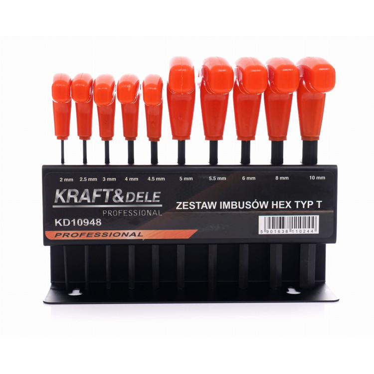 Set od 10 imbus ključeva na stalku KD10948