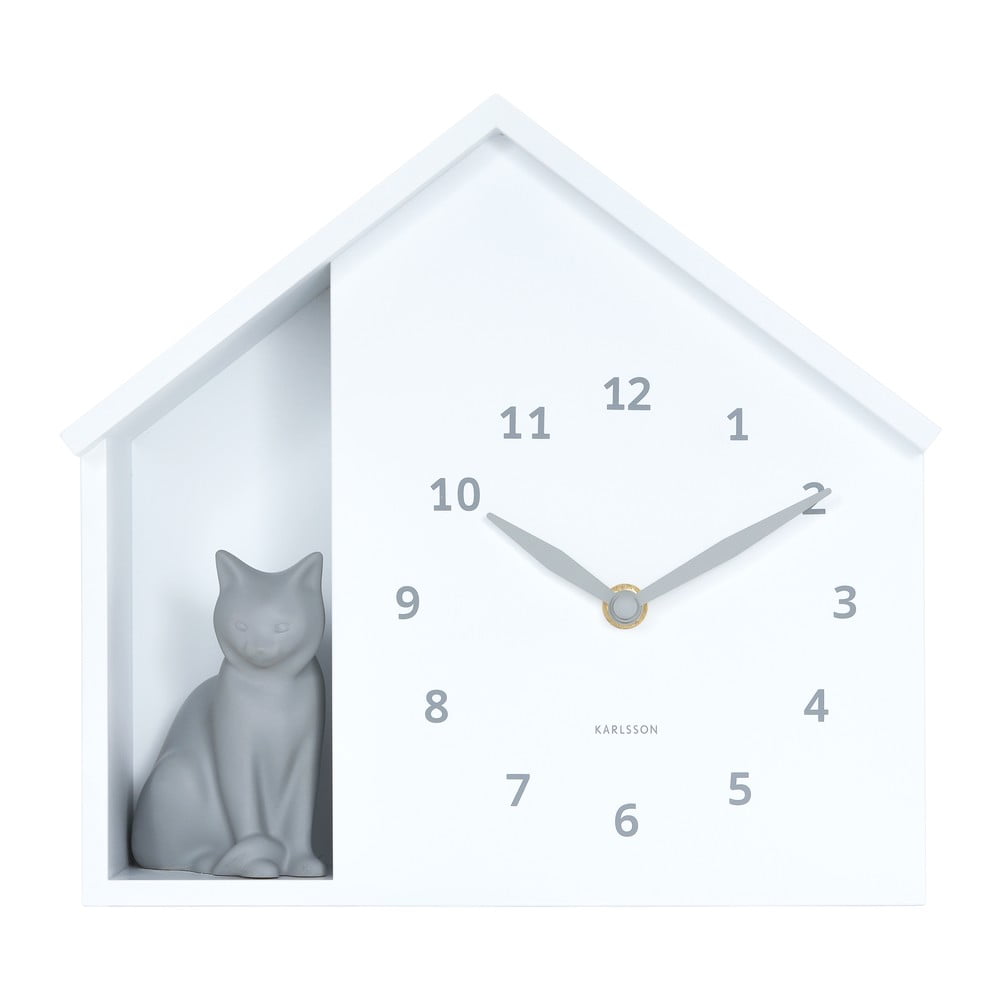Zidni sat Sitting Cat – Karlsson